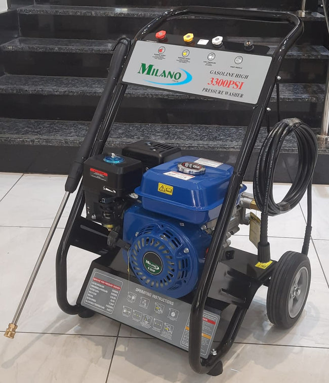 MPW800 Milano Italia Petrol Pressure Washer – 3300PSI, 8.0HP Engine