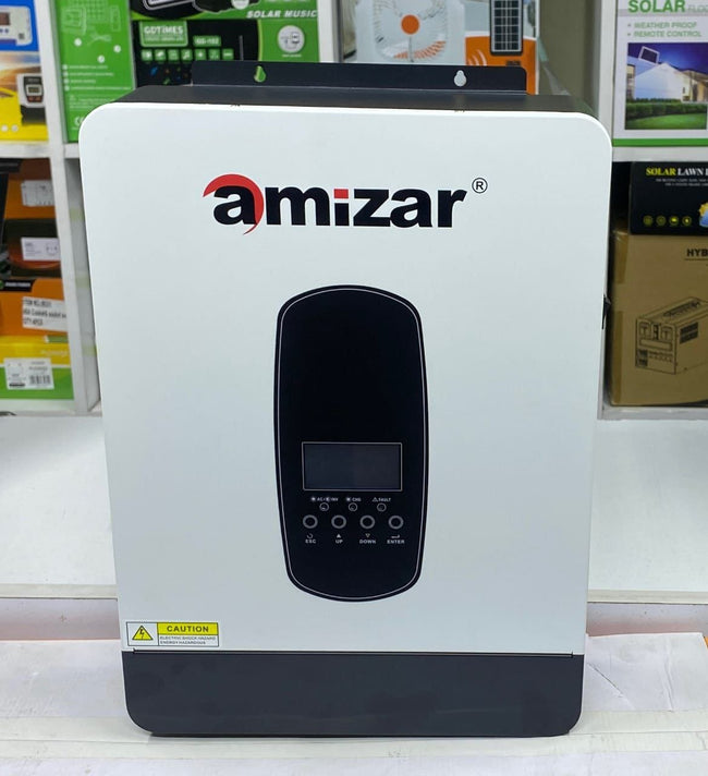 Amizar 3kVA 24V Solar Hybrid Inverter – Pure Sine Wave, MPPT