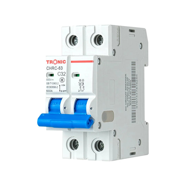 Tronic CHRC-63 C32 2-Pole DC Circuit Breaker – 32A, 500V DC