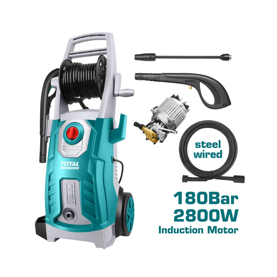 Total TGT11266 2800W High Pressure Washer – 180 Bar Induction Motor