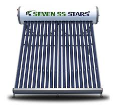 Seven SS Stars 300L White Non-Pressurized Solar Water Heater