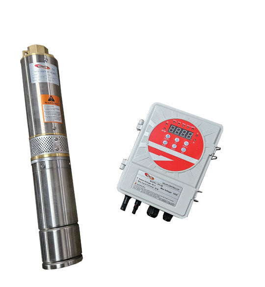 Doyin 600W 0.75HP Solar Submersible Water Pump – 55m Head, 5m³/h with MPPT Controller