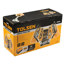 TOLSEN 60-Piece Toolbox Set – 5-Tray Metal Tool Box with CR-V Hand Tools