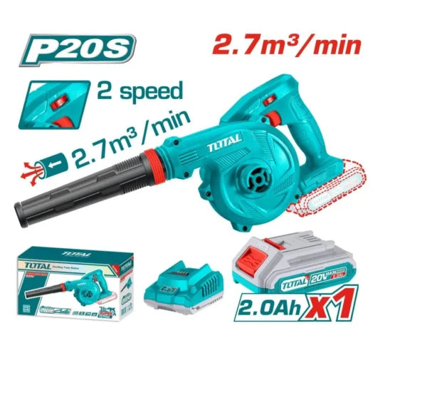 TOTAL TABLI20018 20V Cordless Blower – 2.7m³/min