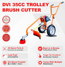 Hawking HKWB008 4-Stroke Trolley Brush Cutter – 35CC, 2-Blade