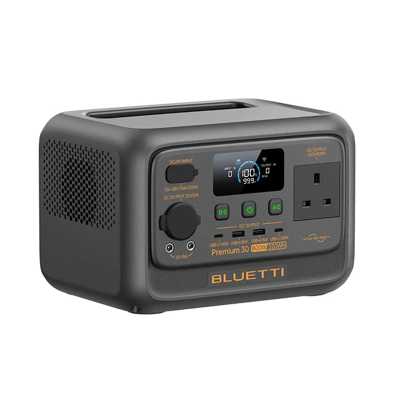 BLUETTI Premium 30 V2 Portable Power Station – 320Wh, 600W LiFePO₄
