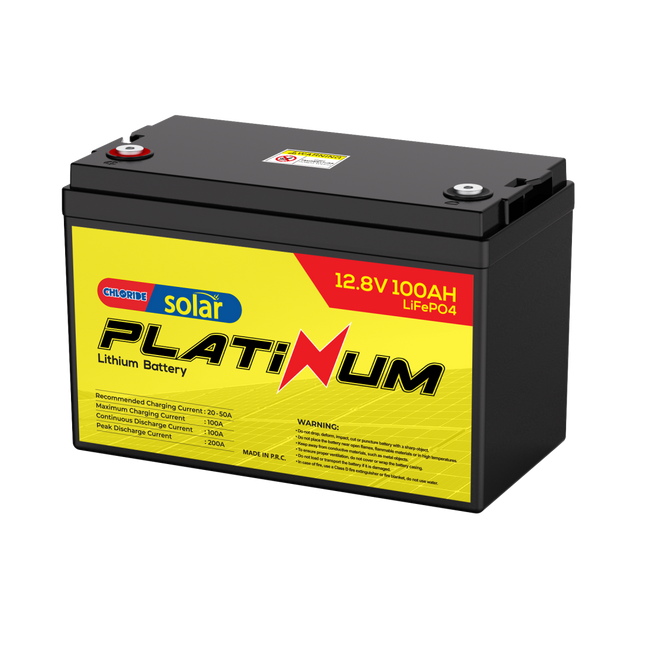 Platinum Lithium Battery 12.8V 100Ah – 1.28kWh LiFePO₄
