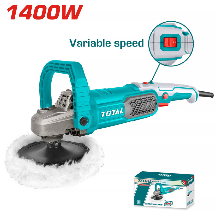 TOTAL 1400W Polisher – Variable Speed Car & Surface Polishing Machine