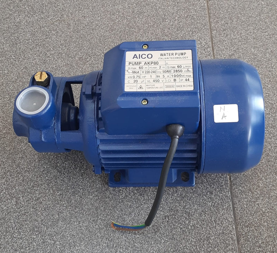 Aico Japan AKP80 1HP Centrifugal Booster Water Pump – 60m Head, 60L/min