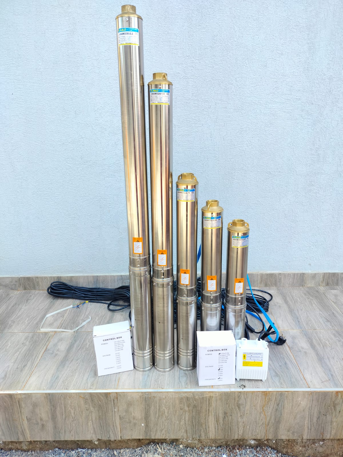 Kailo Deep Well Submersible Borehole Pumps – 0.5HP to 3HP