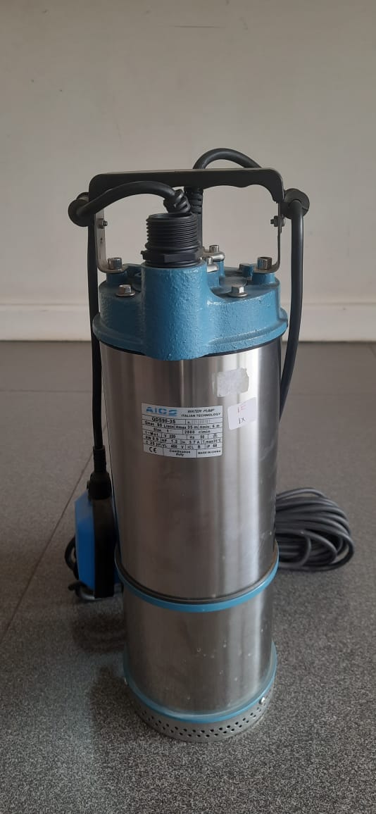 Aico Japan QDS90-3S Stainless Steel Shallow Submersible Pump – 1.2HP, 35m Head, 1 Inch