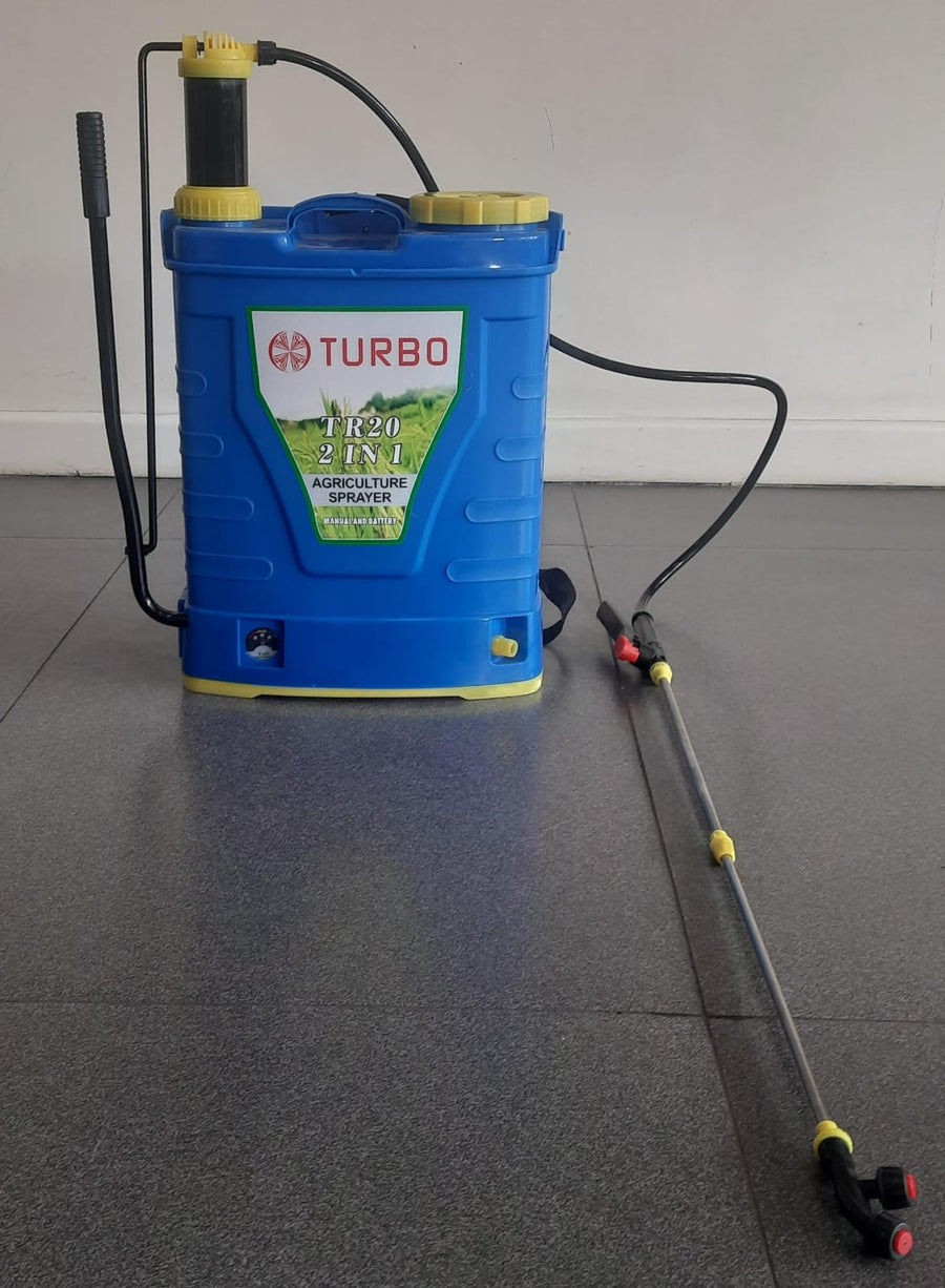 TURBO TR20 2-in-1 20L Backpack Sprayer – Manual & Battery Powered