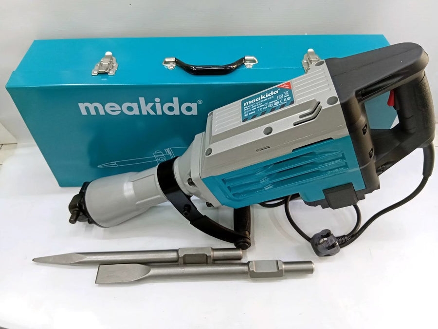 Meakida 2200W Demolition Hammer – Heavy-Duty HEX Jack Hammer
