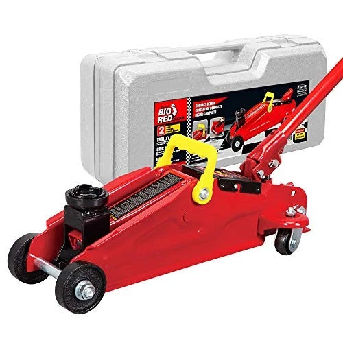 2 Ton Hydraulic Trolley Jack – 2000kg Garage Floor Jack with Swivel Casters