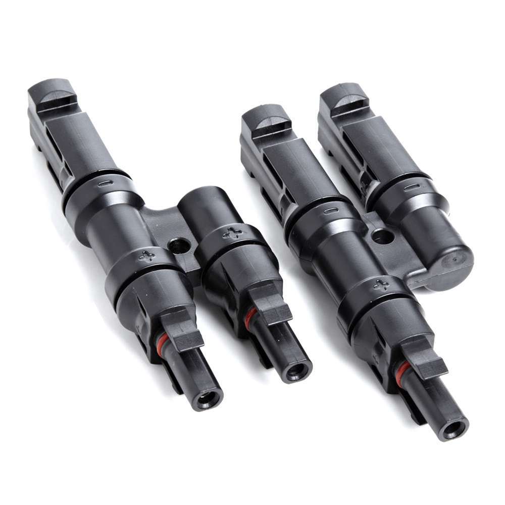 Suntree MC4 Y 2-Branch Connector Pair – Solar PV Parallel Connector