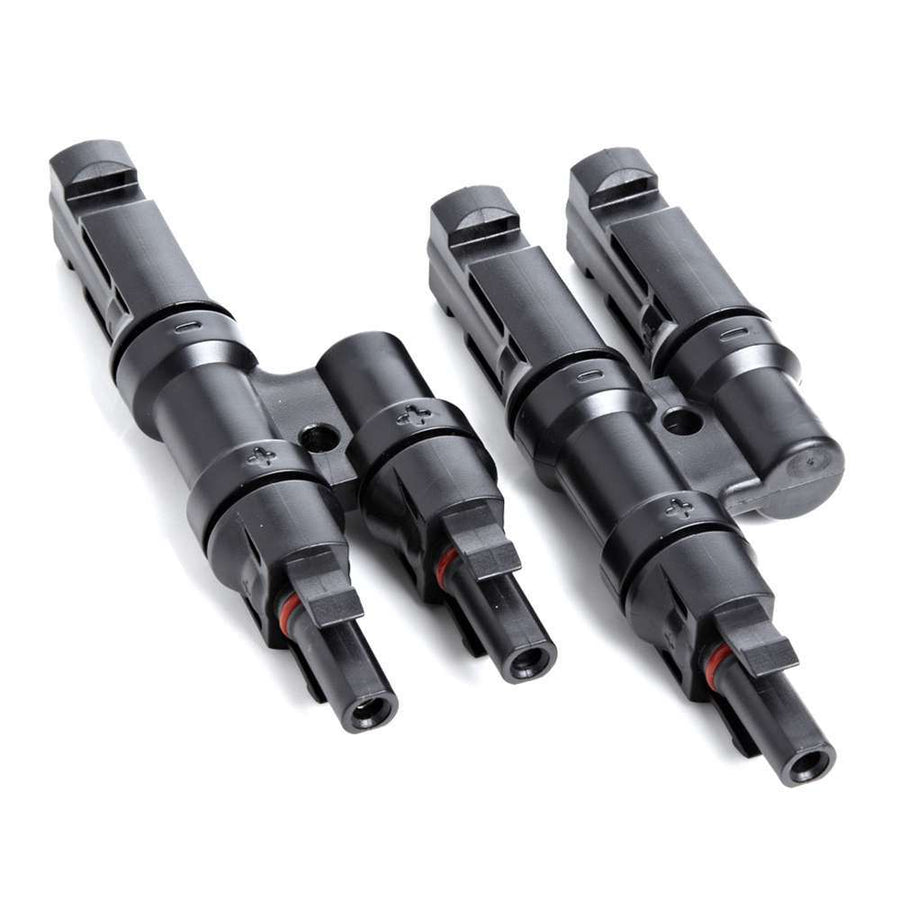 Suntree MC4 Y 2-Branch Connector Pair – Solar PV Parallel Connector