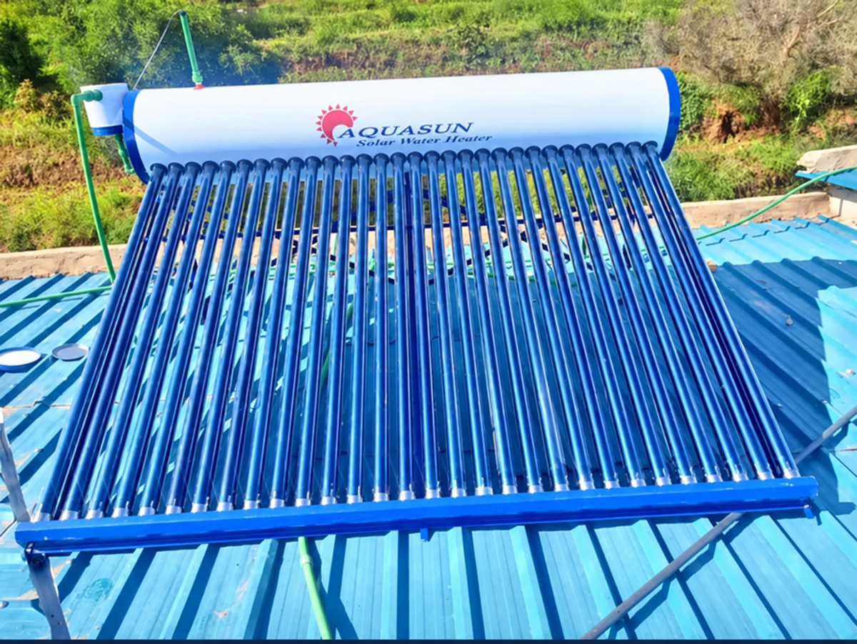 Aquasun 300L Pressurized Solar Water Heater – White