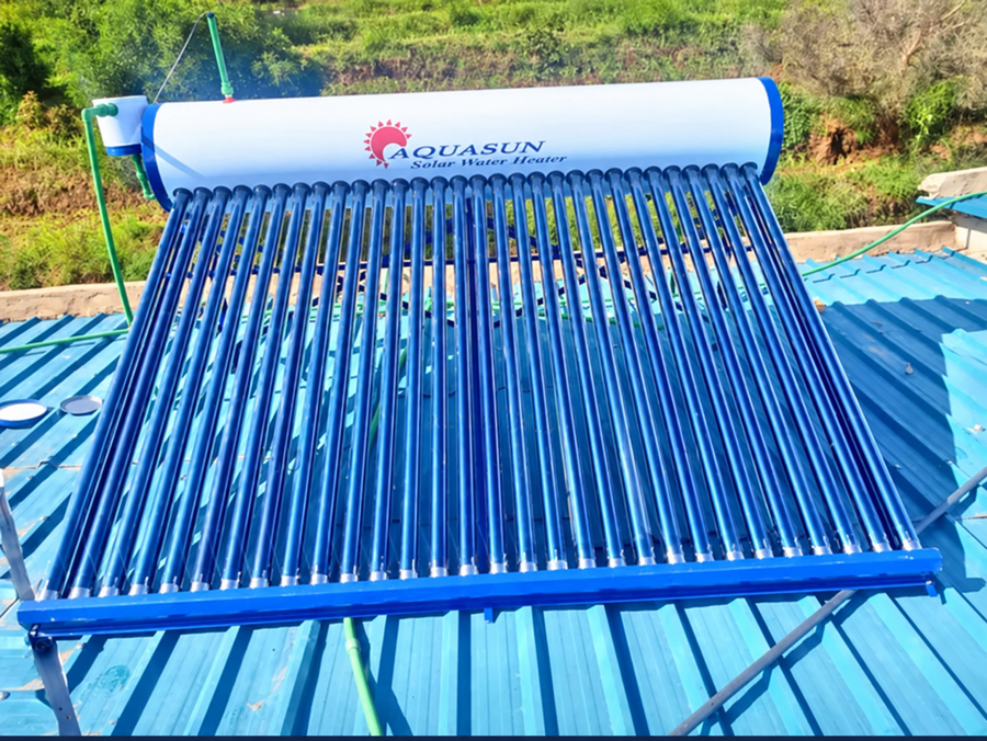 Aquasun 300L Pressurized Solar Water Heater – White